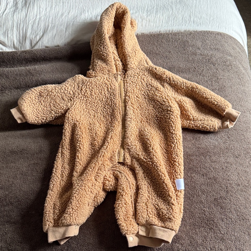 Amazon Tan Sherpa Kids Footie